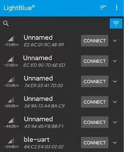 低功耗藍(lán)牙開發(fā) 調(diào)試APP(nRF Connect、BLE調(diào)試助手、LightBlue) 云里物里