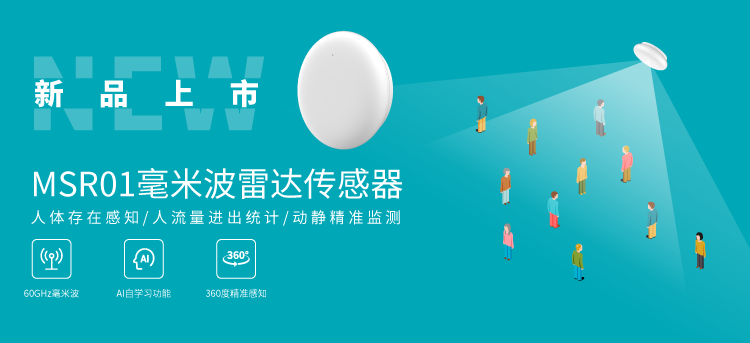 云里物里新品發布 | MSR01毫米波雷達傳感器助力空間管理和人員感知領域